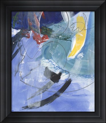 Framed Tribal Symbols I Print