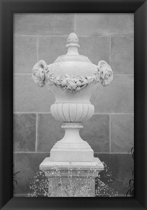 Framed Black &amp; White Fountains III Print