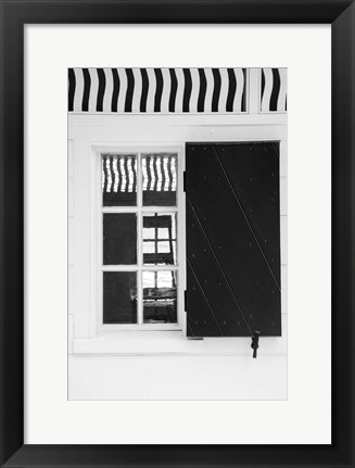 Framed Black &amp; White Windows &amp; Shadows V Print