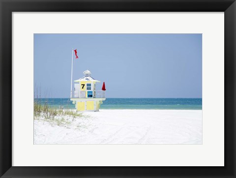 Framed Coastal Hut I Print