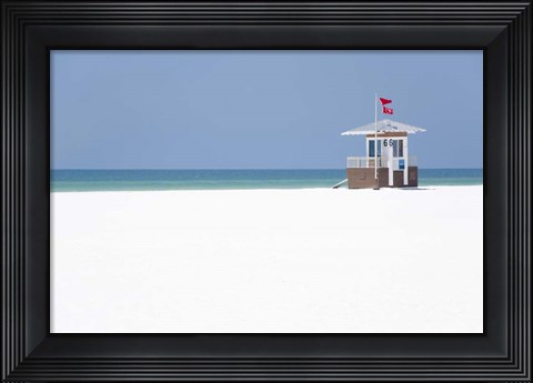Framed Coastal Hut II Print