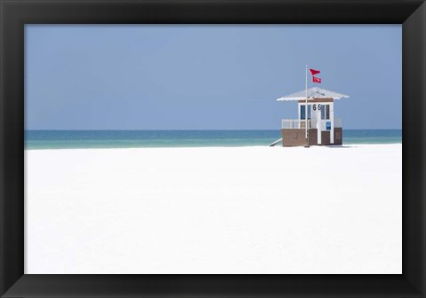 Framed Coastal Hut II Print