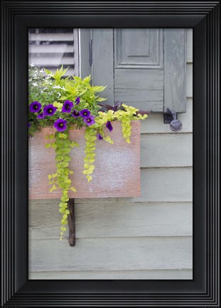 Framed Pastel Windows V Print