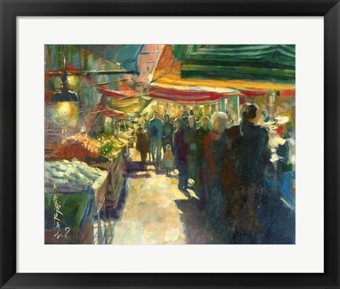 Framed Market Scene I Print