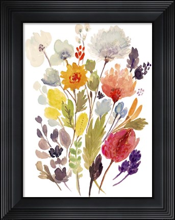Framed Modern Bouquet Stems II Print