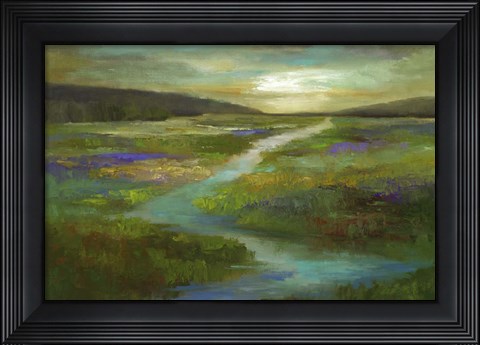 Framed Wetlands in Autumn Print