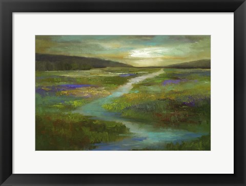 Framed Wetlands in Autumn Print