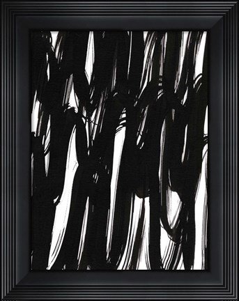 Framed Ink Scribble I Print