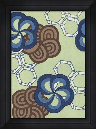 Framed Japanese Graphic Design VI Print