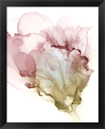 Framed Flowering Pink I Print