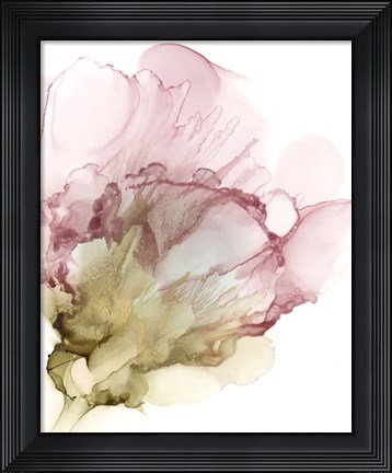 Framed Flowering Pink II Print