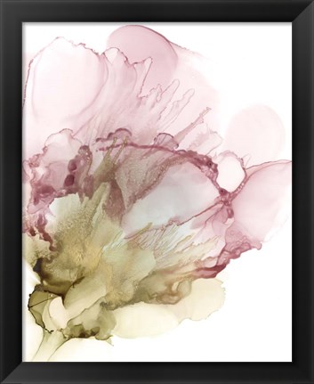 Framed Flowering Pink II Print