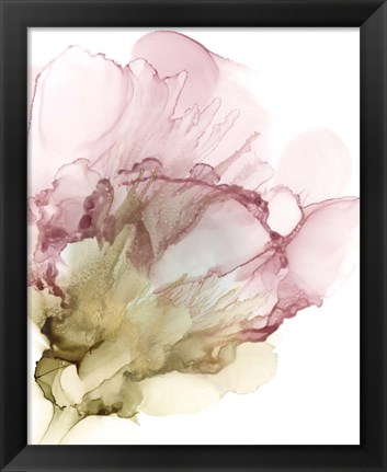 Framed Flowering Pink II Print