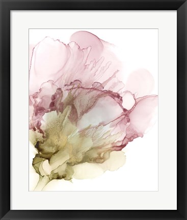 Framed Flowering Pink II Print