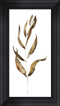 Framed Autumn Stem I Print