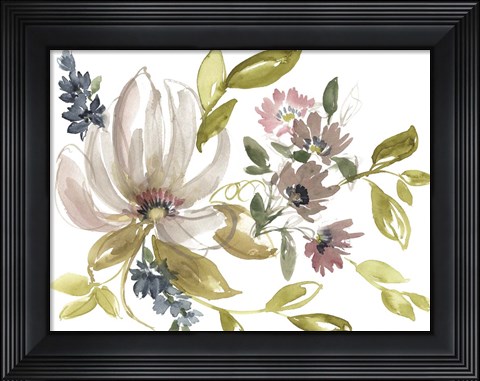 Framed Aubergine Composition II Print