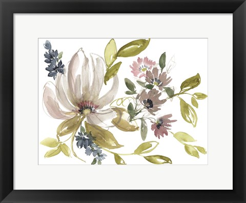 Framed Aubergine Composition II Print