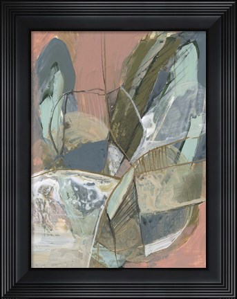 Framed Abstract Zag I Print