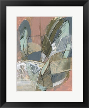 Framed Abstract Zag I Print