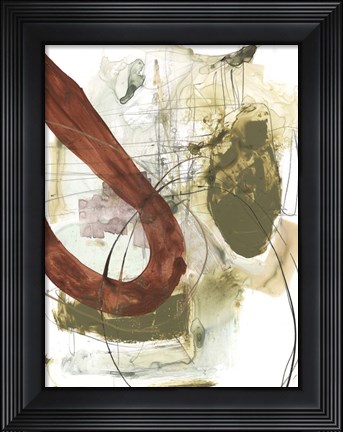 Framed Rusted Loops I Print