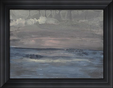 Framed Breaking Sea I Print