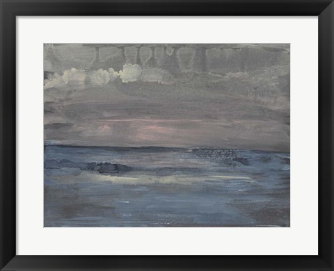 Framed Breaking Sea I Print