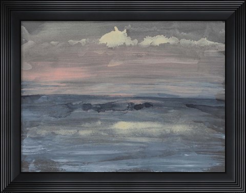 Framed Breaking Sea II Print