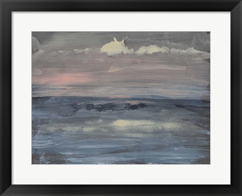 Framed Breaking Sea II Print