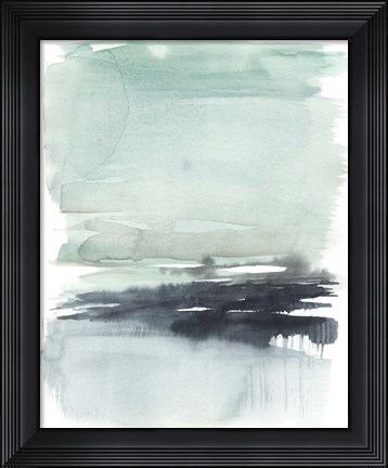 Framed Teal Moor II Print