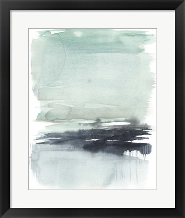 Framed Teal Moor II Print