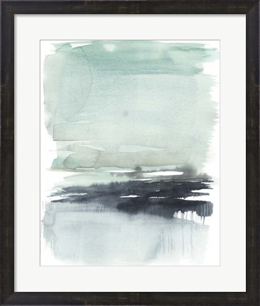 Framed Teal Moor II Print