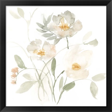 Framed Whispering Petals II Print