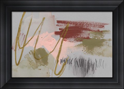 Framed Scribbles &amp; Paint II Print