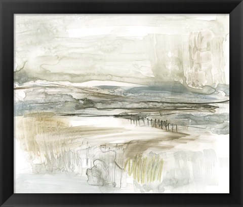 Framed Stark Neutral Landscape II Print