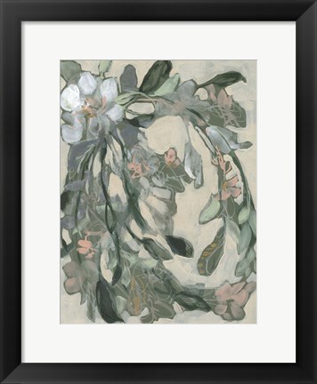 Framed Cascading Bouquet I Print