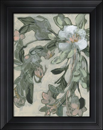 Framed Cascading Bouquet II Print