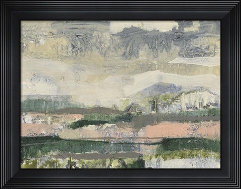 Framed Textured Horizon I Print