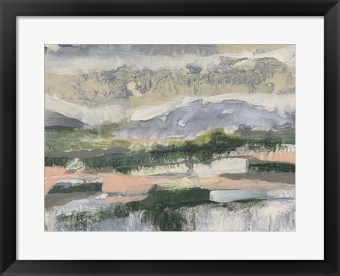 Framed Textured Horizon II Print