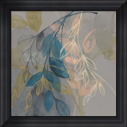 Framed Layers of Branches II Print