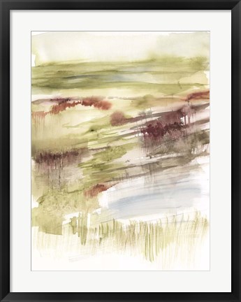 Framed Abstract Flower Horizon II Print