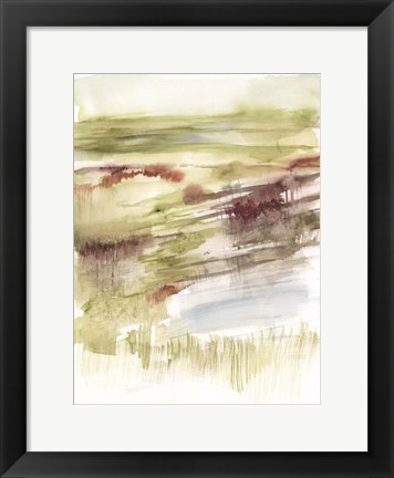 Framed Abstract Flower Horizon II Print