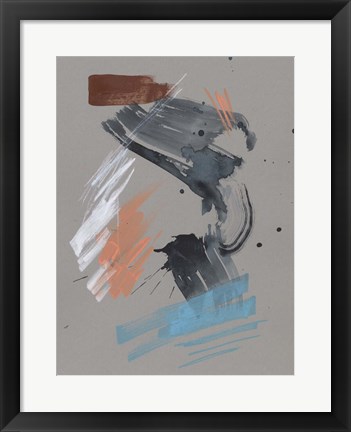 Framed Playful Marks I Print