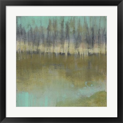 Framed Soft Treeline on the Horizon I Print