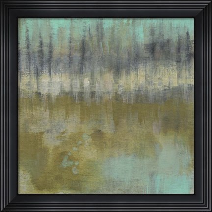 Framed Soft Treeline on the Horizon II Print