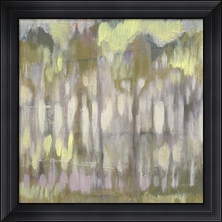 Framed Stained Glass Trees II Print