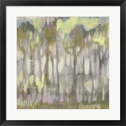 Framed Stained Glass Trees II Print