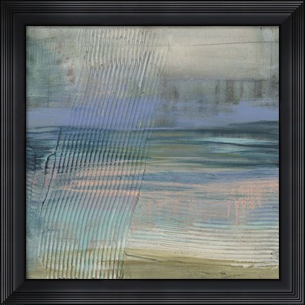 Framed Textured Coastline II Print