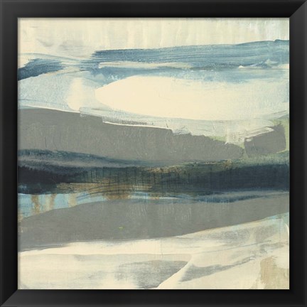 Framed Coastline Twist II Print