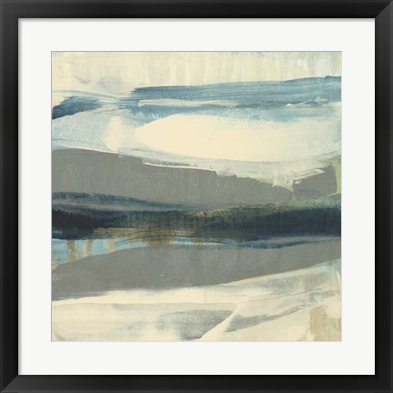 Framed Coastline Twist II Print