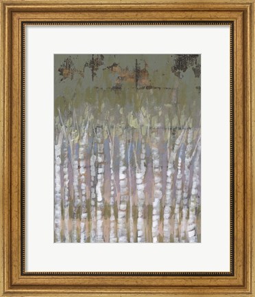 Framed Pastel Birchline II Print